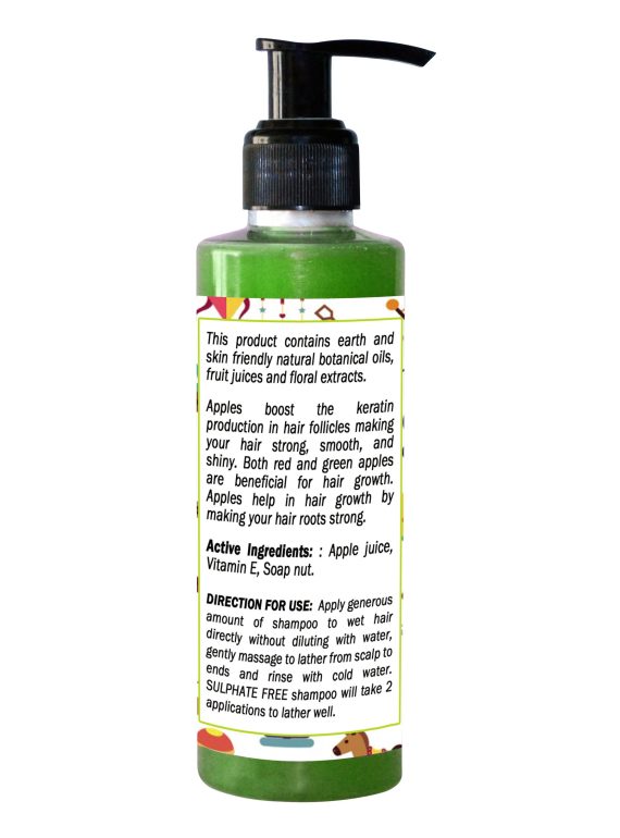 kids shampoo green apple