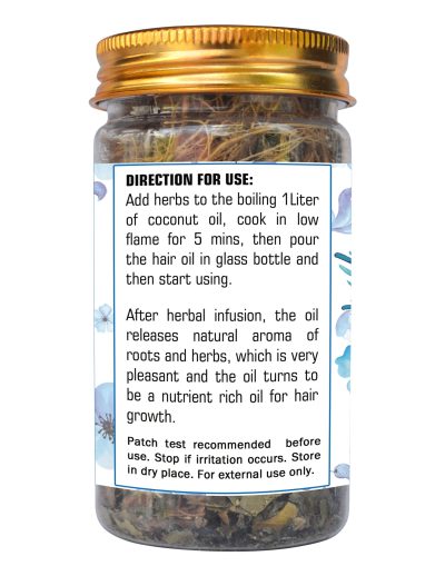 32 dried herbs diy hair oil mix