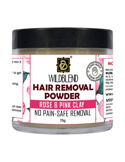 hair removal powder rose pink clay