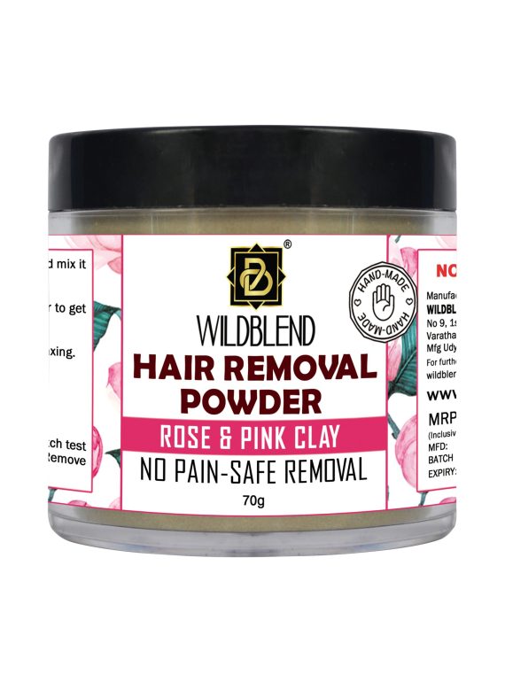 hair removal powder rose pink clay