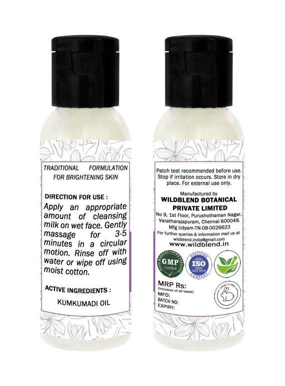 kumkumadi cleansing milk