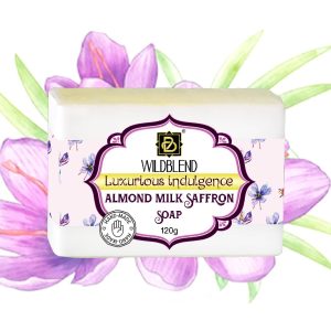 Saffron milk almond soap-01